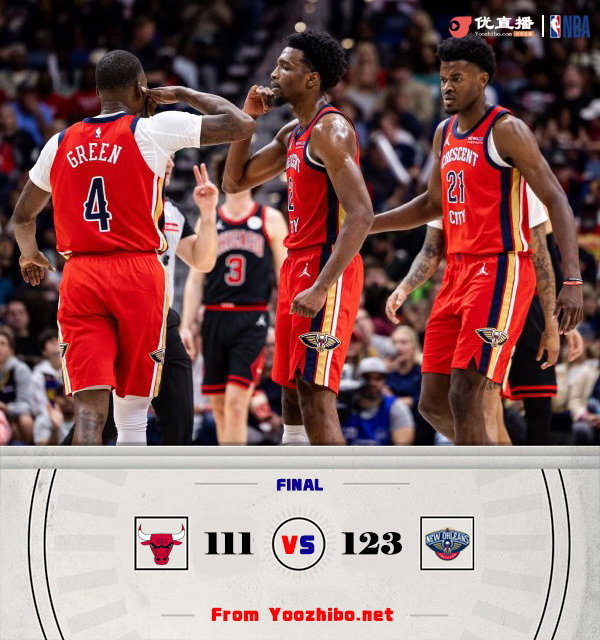 NBA鹈鹕vs公牛视频直播，篮球老友记，今晚谁更硬？