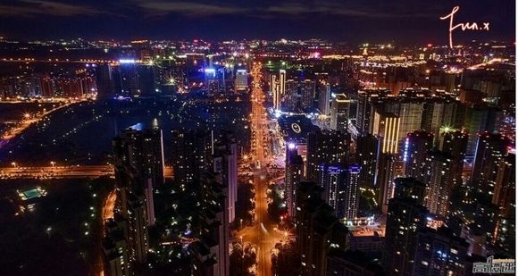 邵阳vs赣州夜景直播视频，两座江湖城市的灯光对决
