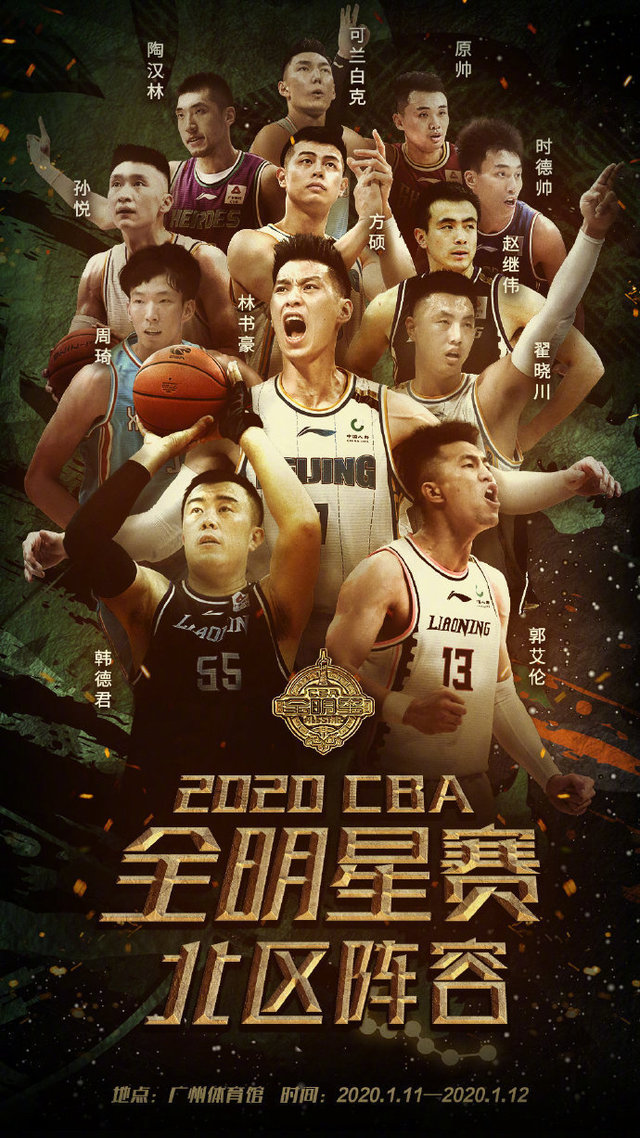 男篮全明星名单出炉，星光璀璨，群雄逐鹿